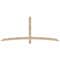 Ekena Millwork Bellingham Smooth Timber Gable Bracket, Douglas Fir, 84"W x 35"H x 1 1/2"D x 3 1/2"F, 10/12 Pitch GBW084X35X0204BEL00SDF - alternate 1